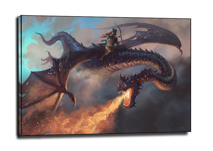 Smok - obraz na płótnie Wymiar do wyboru: 30x20 cm