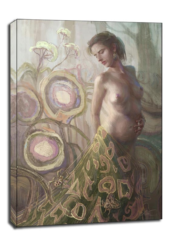 Pajęcza suknia - obraz na płótnie Wymiar do wyboru: 70x100 cm