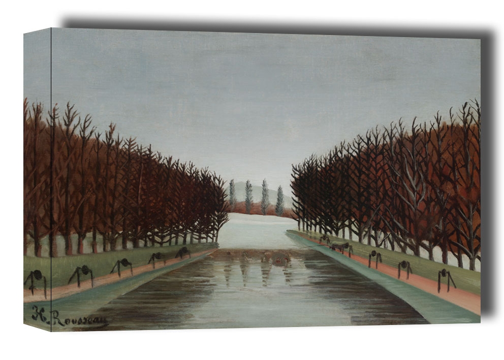 Le canal, Henri Rousseau - obraz na płótnie Wymiar do wyboru: 120x90 cm