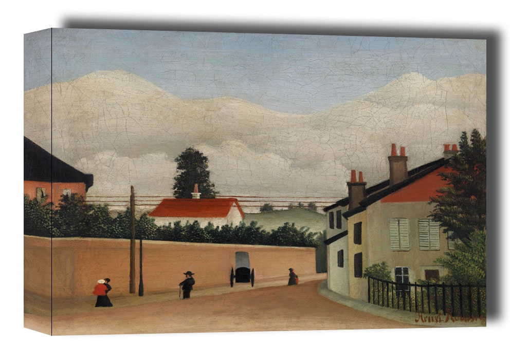 Outskirts of Paris, Henri Rousseau - obraz na płótnie Wymiar do wyboru: 80x60 cm