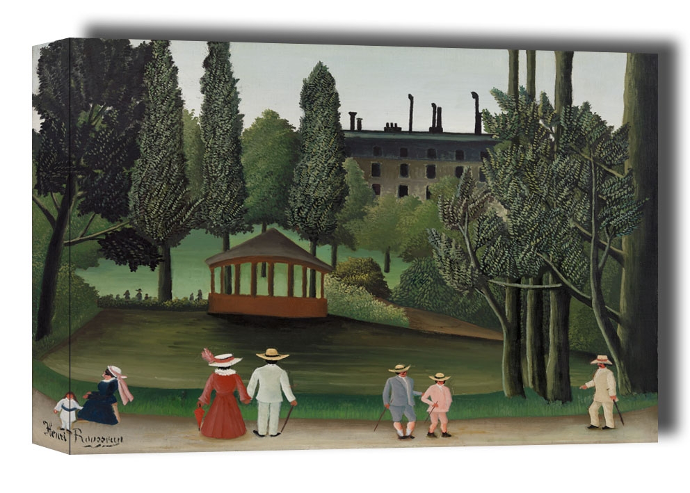 View of Montsouris Park, the Kiosk, Henri Rousseau - obraz na płótnie Wymiar do wyboru: 40x30 cm