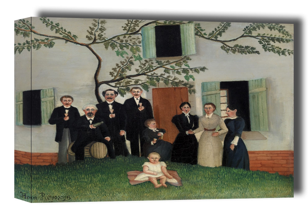 The Family, Henri Rousseau - obraz na płótnie Wymiar do wyboru: 50x40 cm