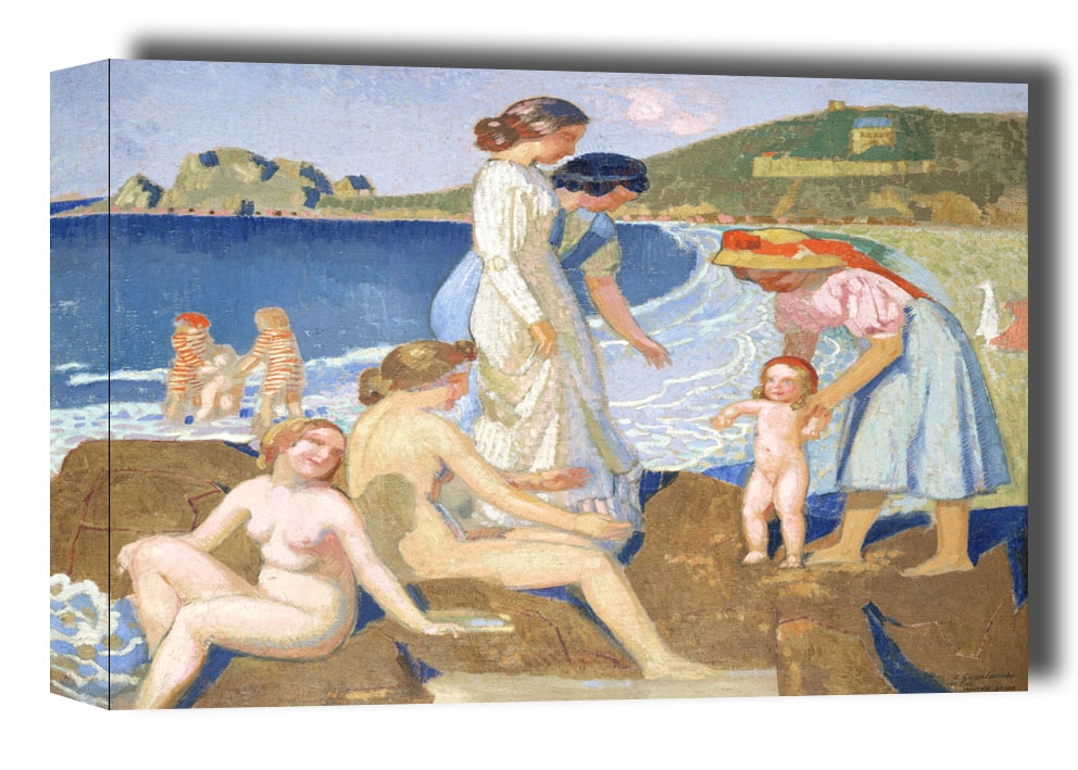 Bathers in Perros Guirec, Maurice Denis - obraz na płótnie Wymiar do wyboru: 40x30 cm