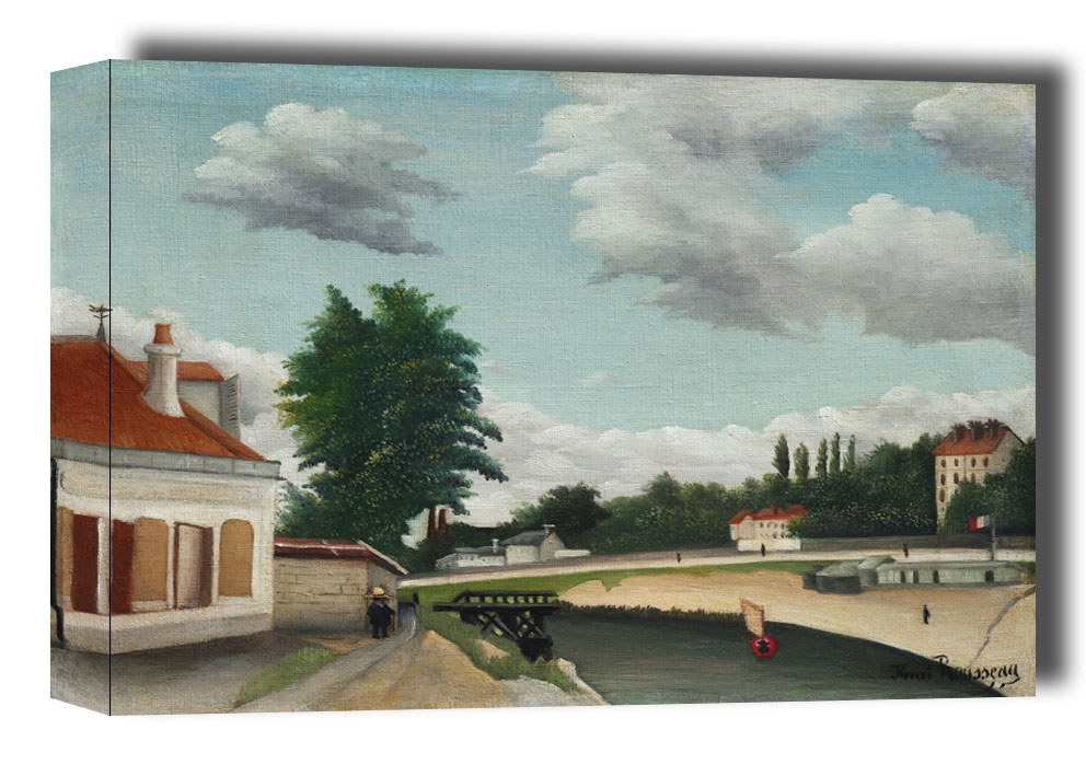 Outskirts of Paris, Henri Rousseau - obraz na płótnie Wymiar do wyboru: 60x40 cm