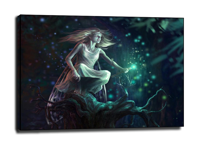 Wróżka - obraz na płótnie Wymiar do wyboru: 70x50 cm