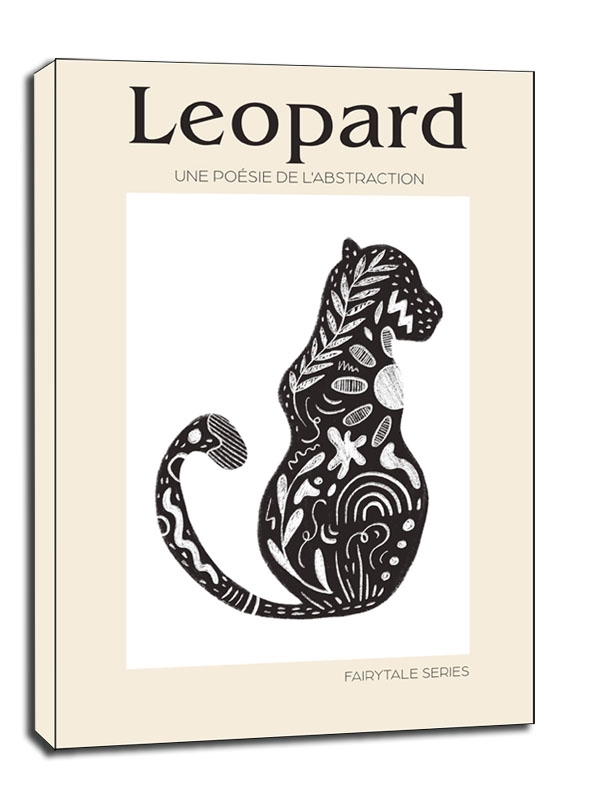 Zdjęcia - Obraz Leopard Bajkowy  -  na płótnie Wymiar do wyboru: 30x40 cm 