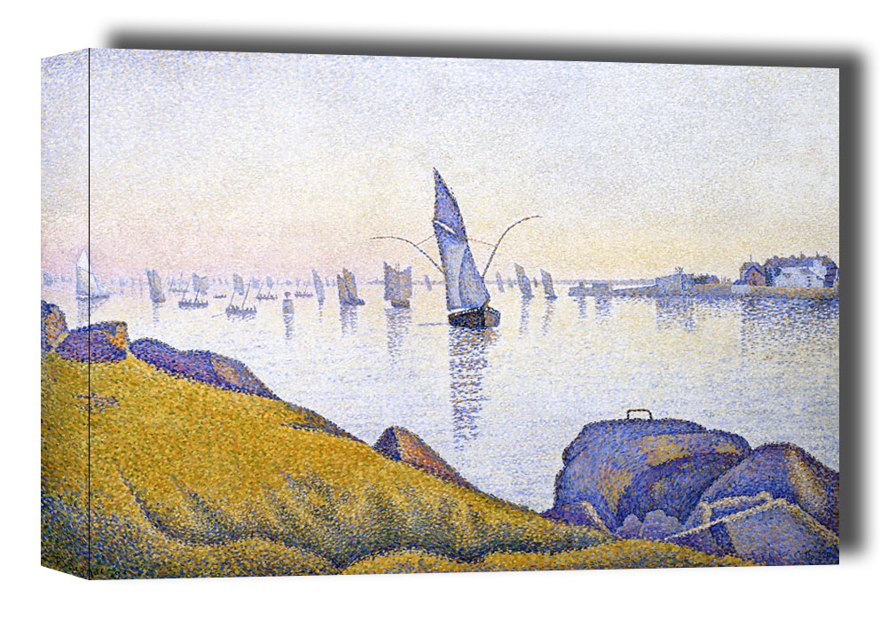 Evening Calm, Concarneau, Opus, Paul Signac - obraz na płótnie Wymiar do wyboru: 60x40 cm