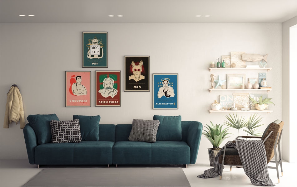 Polskie filmy - zestaw plakatów