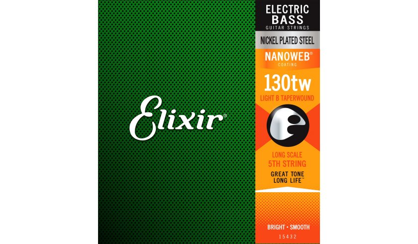 Elixir 15432 NanoWeb struna 5 Medium 130TW - struny basowe ♦ 30 DNI NA ZWROT ♦ GWARANCJA DOOR-TO-DOOR ♦ SZYBKA WYSYŁKA