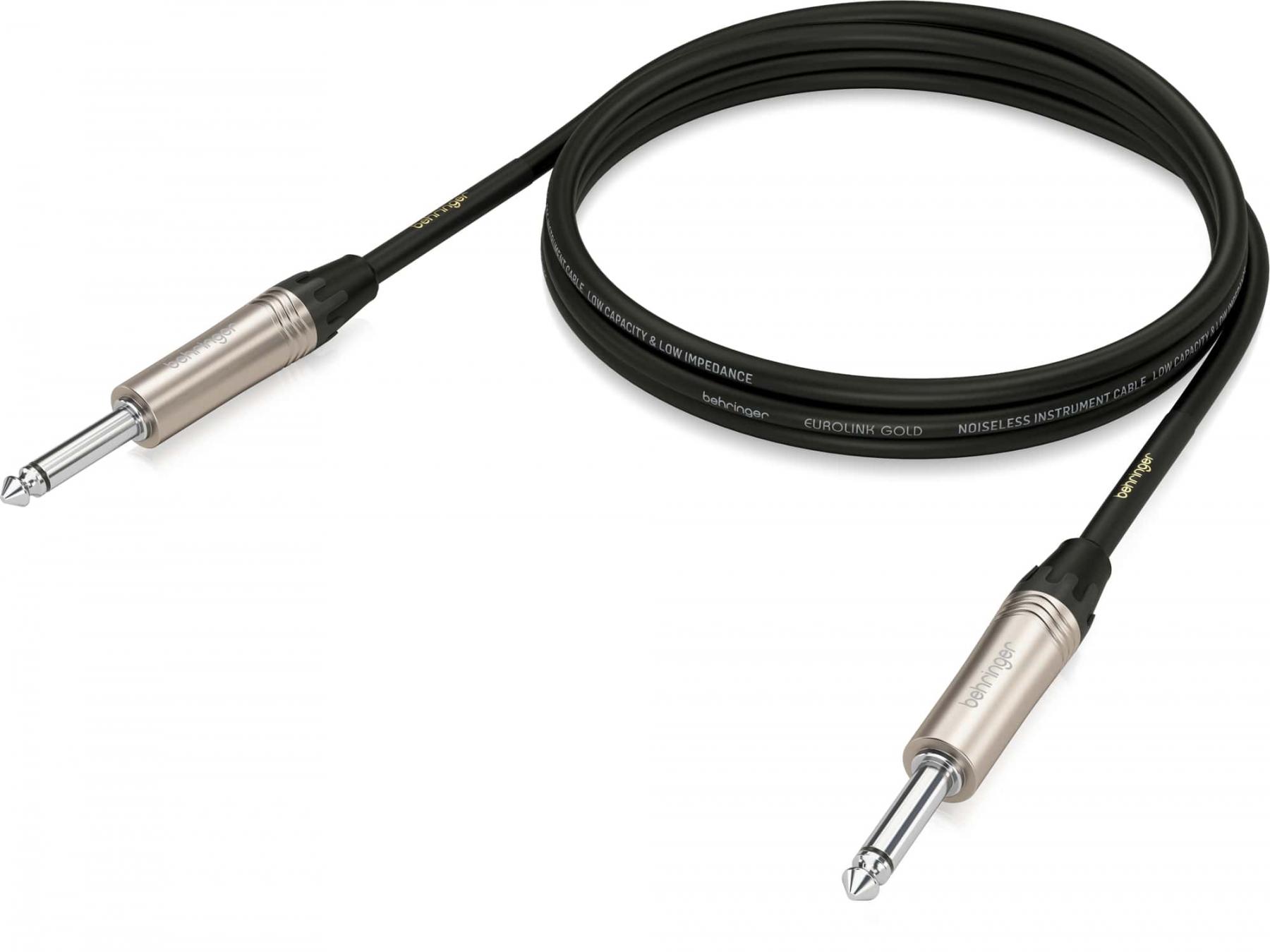 Behringer GIC-150 - kabel instrumentalny jack-jack 1,5 m ♦ 30 DNI NA ZWROT ♦ GWARANCJA DOOR-TO-DOOR ♦ SZYBKA WYSYŁKA