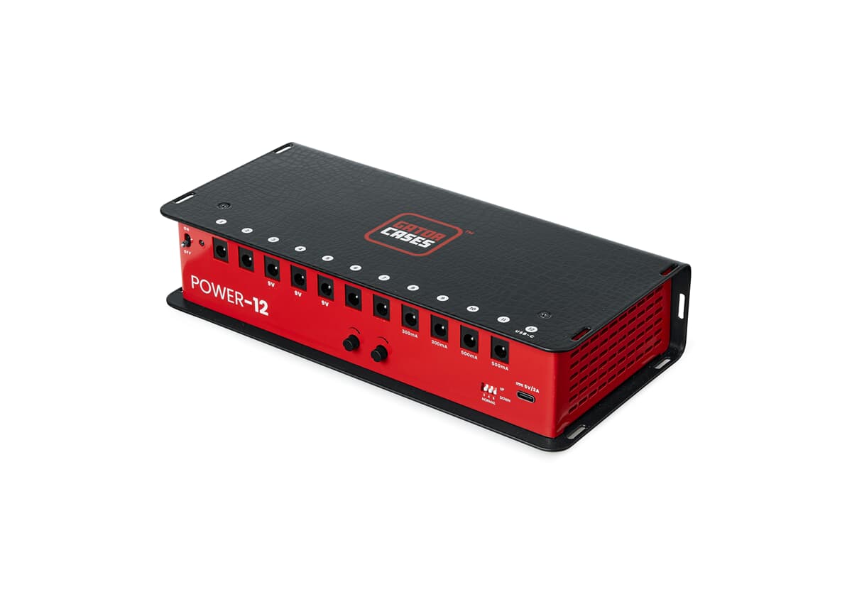 ‌Gator Frameworks Pedal Board Power Supply 12 Outs EU - Zasilacz pedału efektów gitarowych z 12 izolowanymi wyjściami