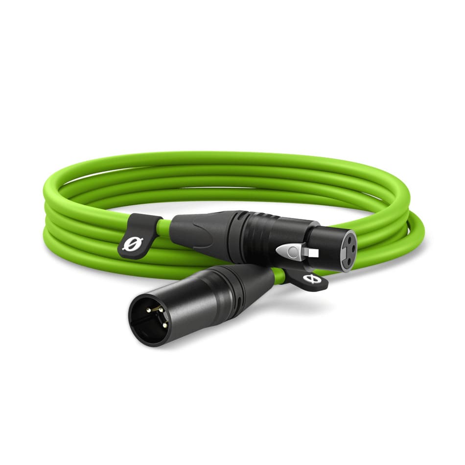 Rode XLR 3m Green - Kabel ♦ NATYCHMIASTOWA WYSYŁKA ♦ 30 DNI NA ZWROT ♦ GWARANCJA DOOR-TO-DOOR