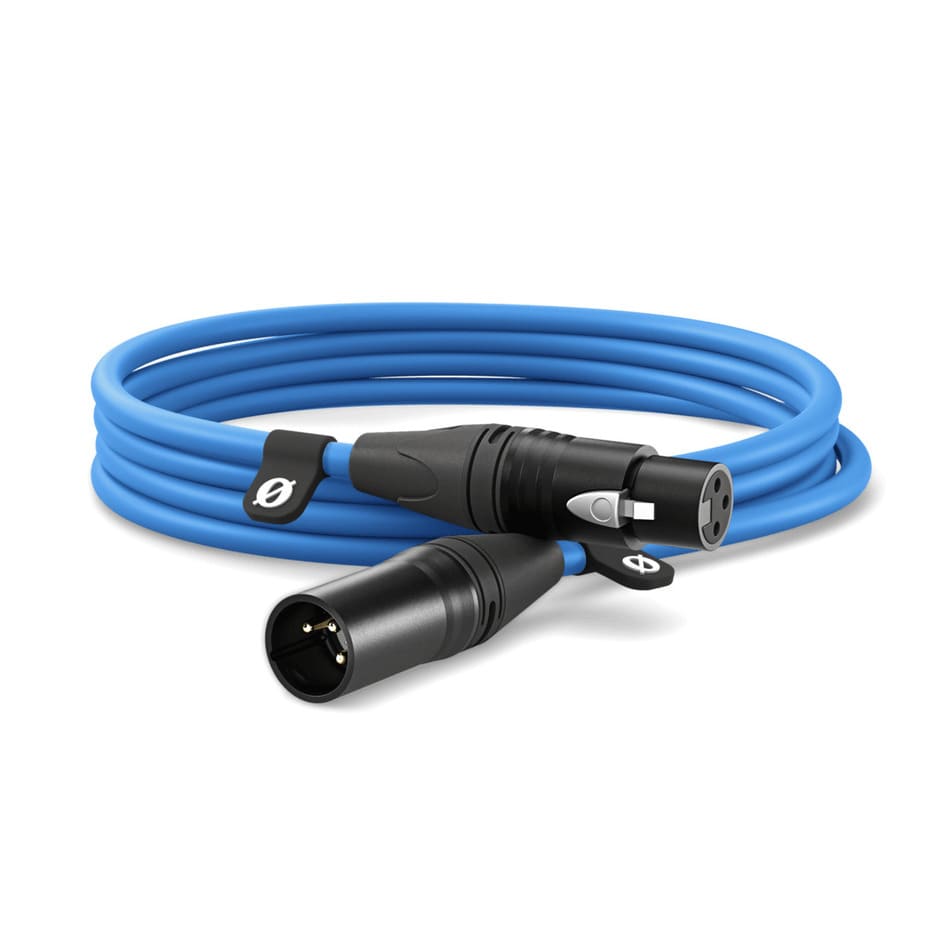 Rode XLR 3m Blue - Kabel ♦ NATYCHMIASTOWA WYSYŁKA ♦ 30 DNI NA ZWROT ♦ GWARANCJA DOOR-TO-DOOR