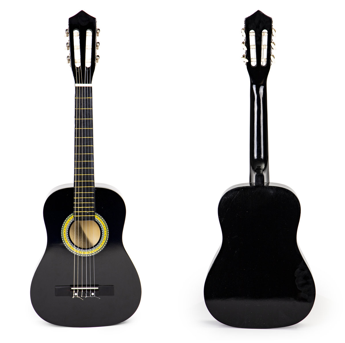 Gitara Dla Dzieci Klasyczna Duża Drewniana 6 Strun Ecotoys