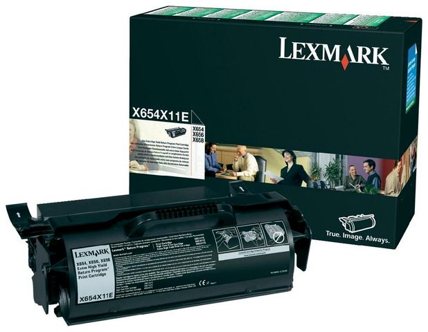 Wyprzedaż Oryginał Kaseta z tonerem Lexmark do X-654/656/658 | zwrotny | 36 000 str. | czarny black Pudełko otwarte