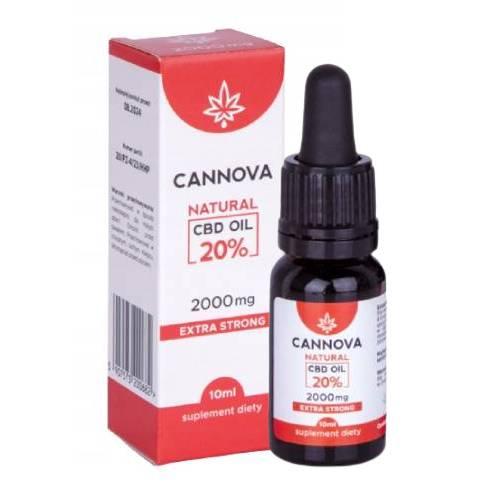 CANNOVA Natural CBD Oil 20% Olej konopny Extra Strong, 10ml