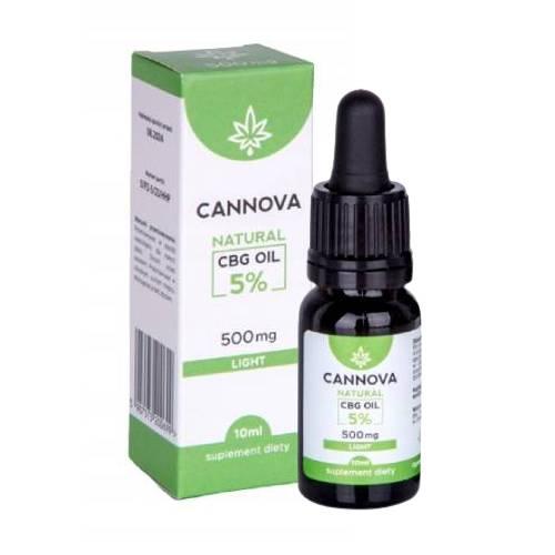 CANNOVA Natural CBG Oil 5% Olej konopny Light, 10ml