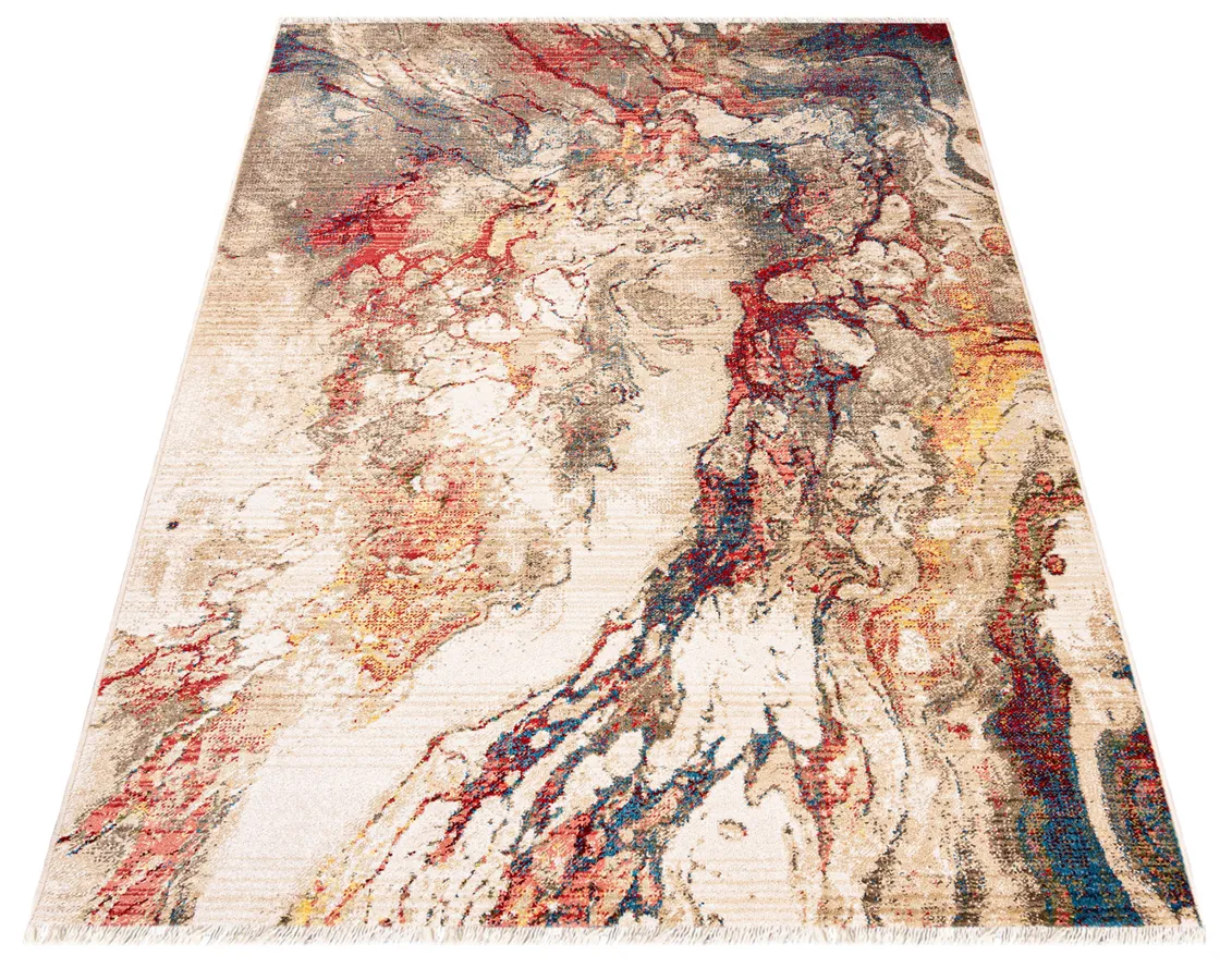 Prostokątny dywan w abstrakcyjny wzór E3-P35