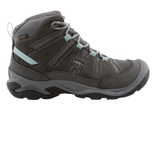 KEEN Damskie buty trekkingowe Circadia Mid, Stal szara chmura niebieski, 38 EU
