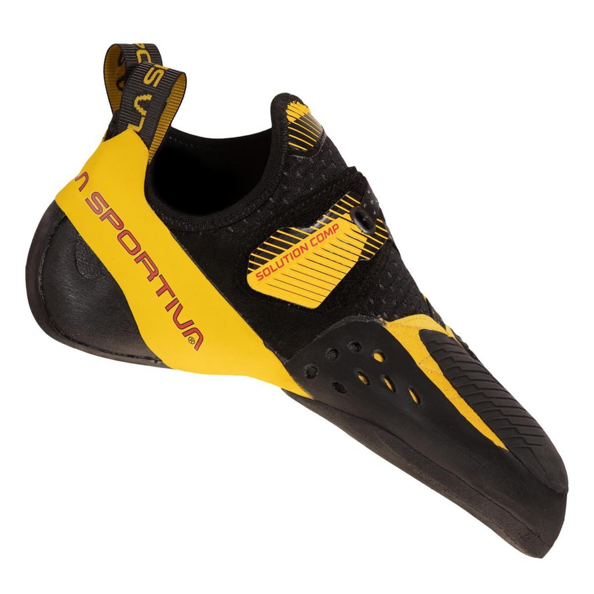 LA SPORTIVA Męskie buty trekkingowe Solution Comp, Czarny ?ó?ty, 38 EU