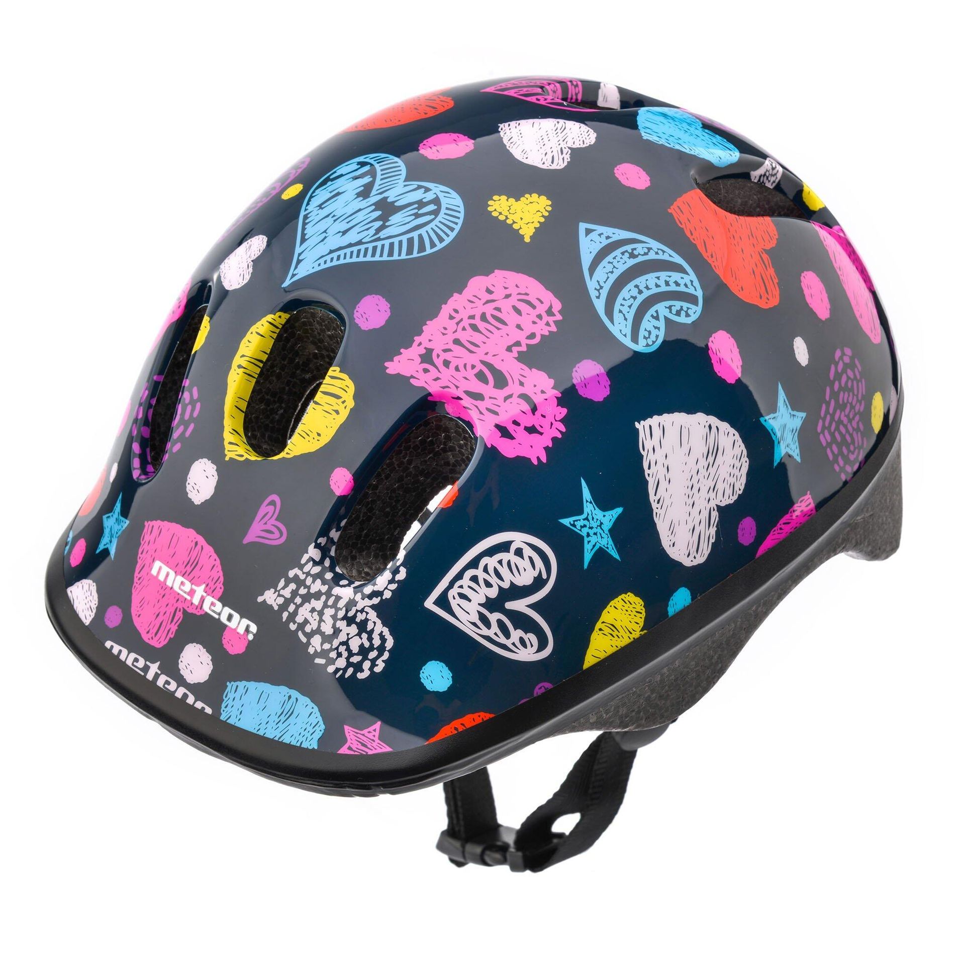Meteor Regulowany Kask Rowerowy Dziecięcy 44-48 cm