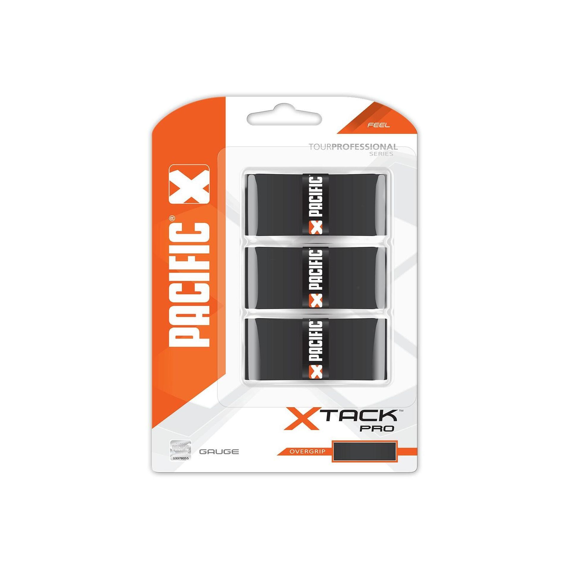 Pacific owijki tenisowe X TACK 3pack black 4015365147952