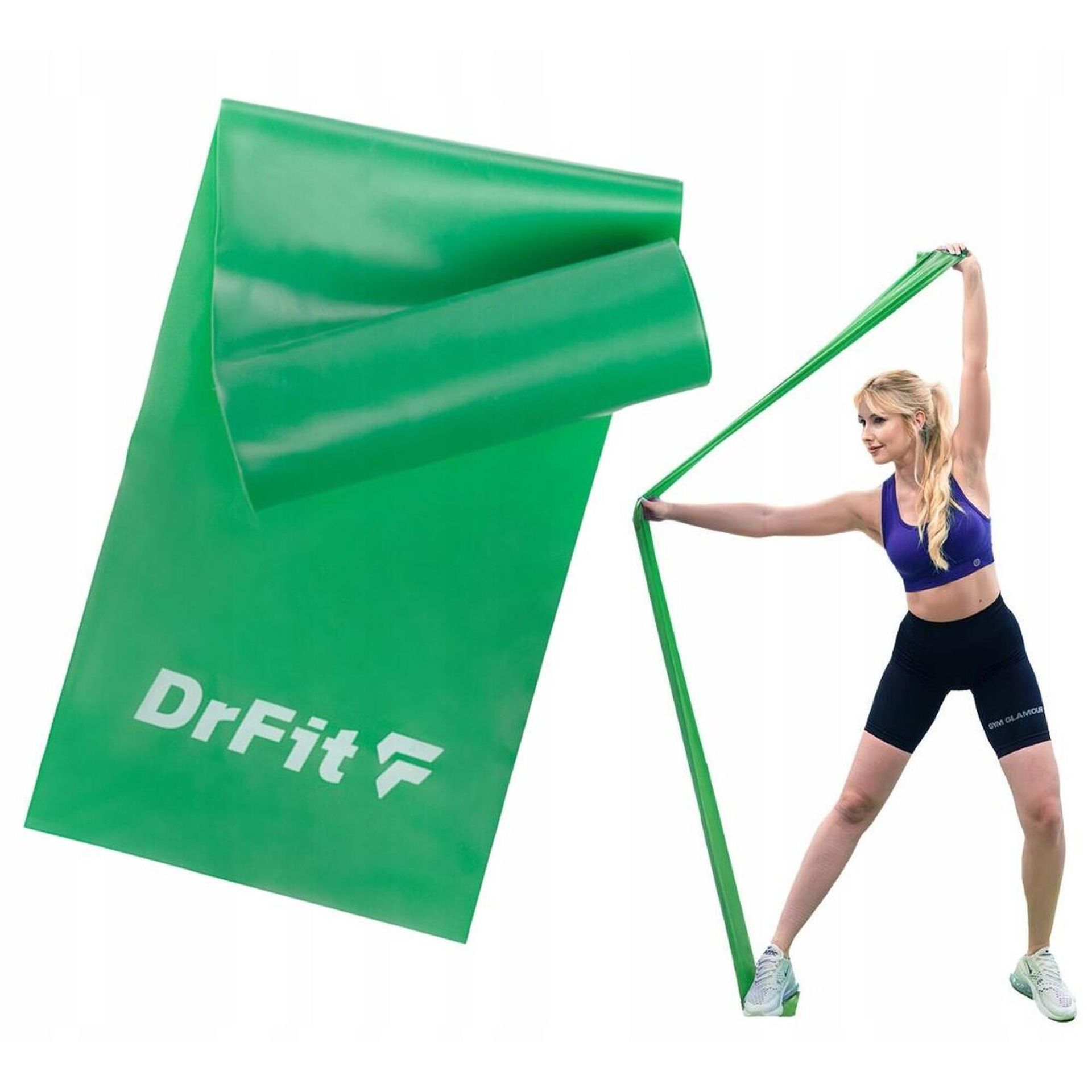 Taśma rehabilitacyjna guma oporowa DrFit lateksowa opór 5,4 kg