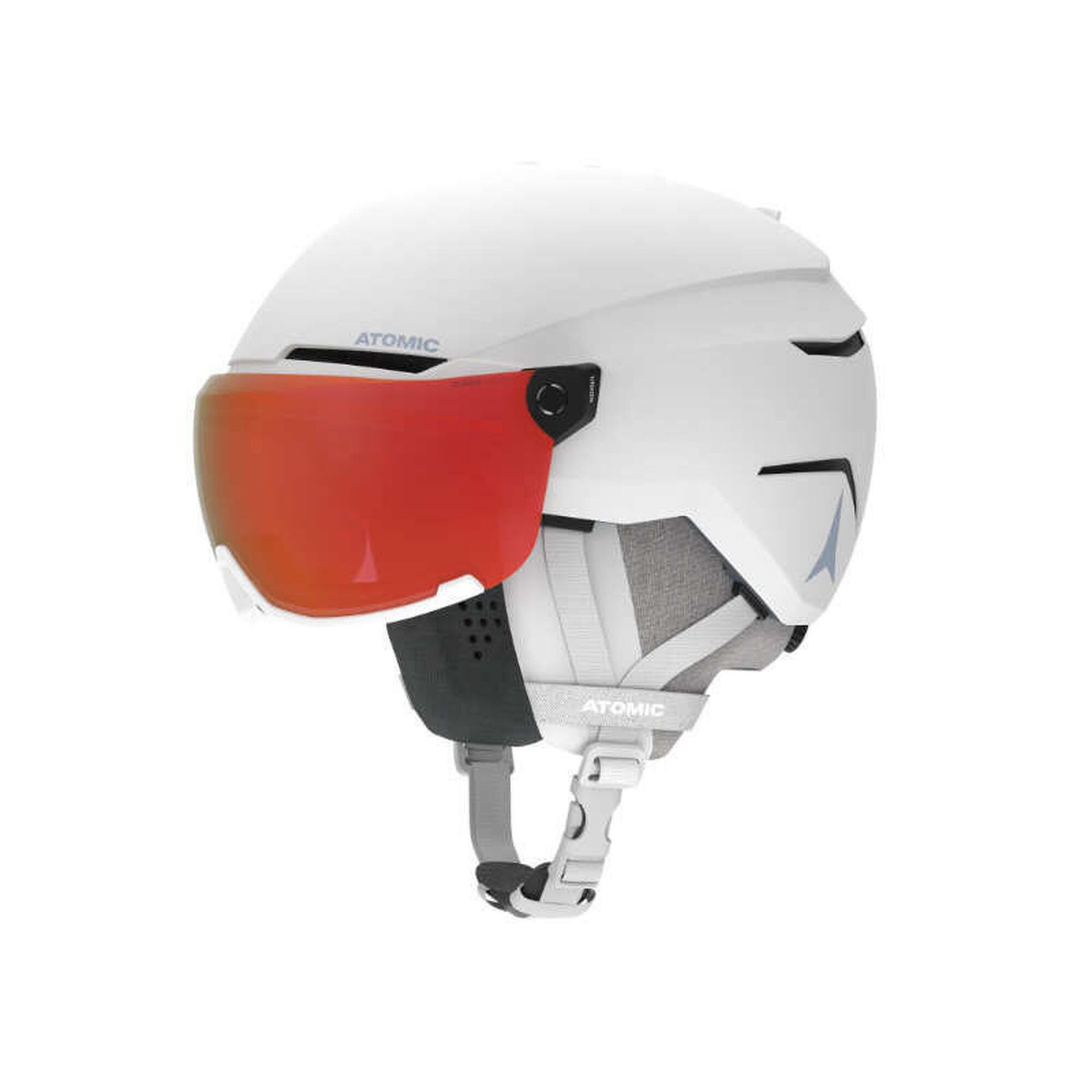 ATOMIC Savor Visor Photo H. 51/55 cm Akcesoria, Dorośli Unisex, Biały (Biały), 51/55 cm