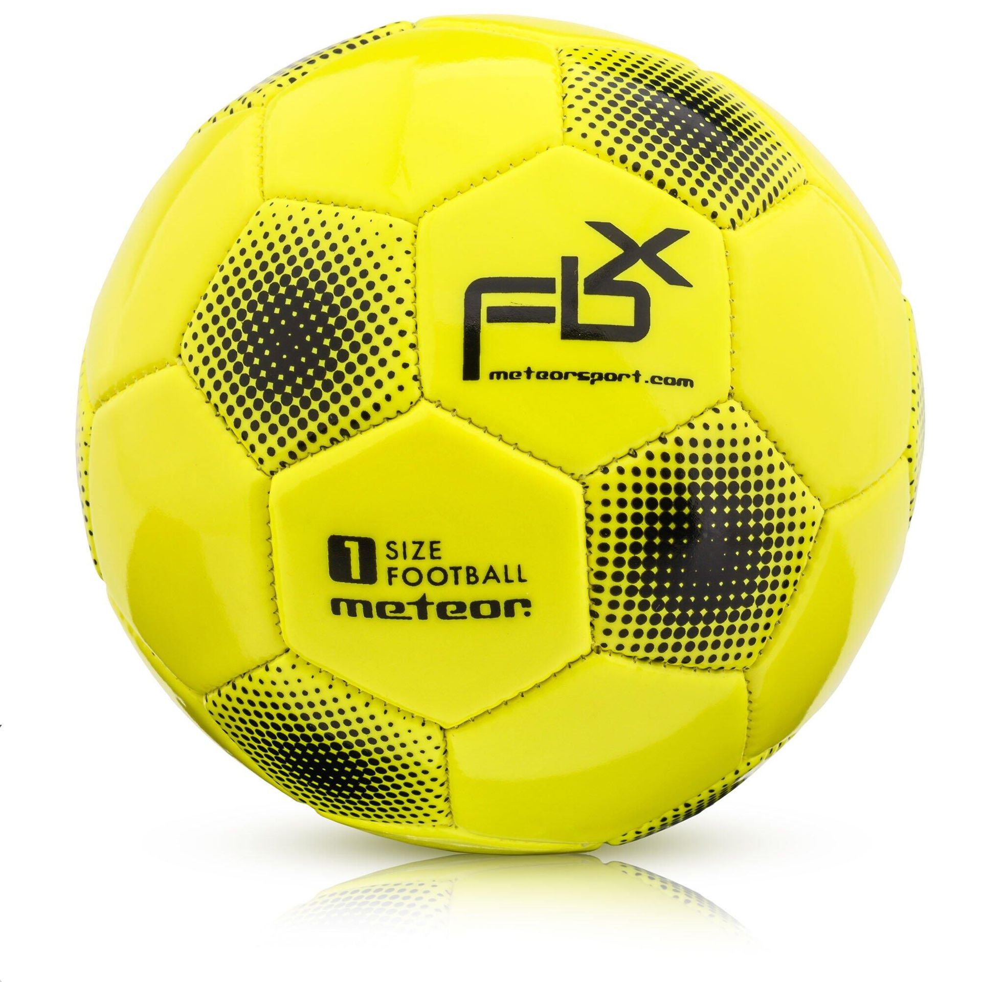 Meteor Piłka nożna FBX neon żółty r. 4 37004