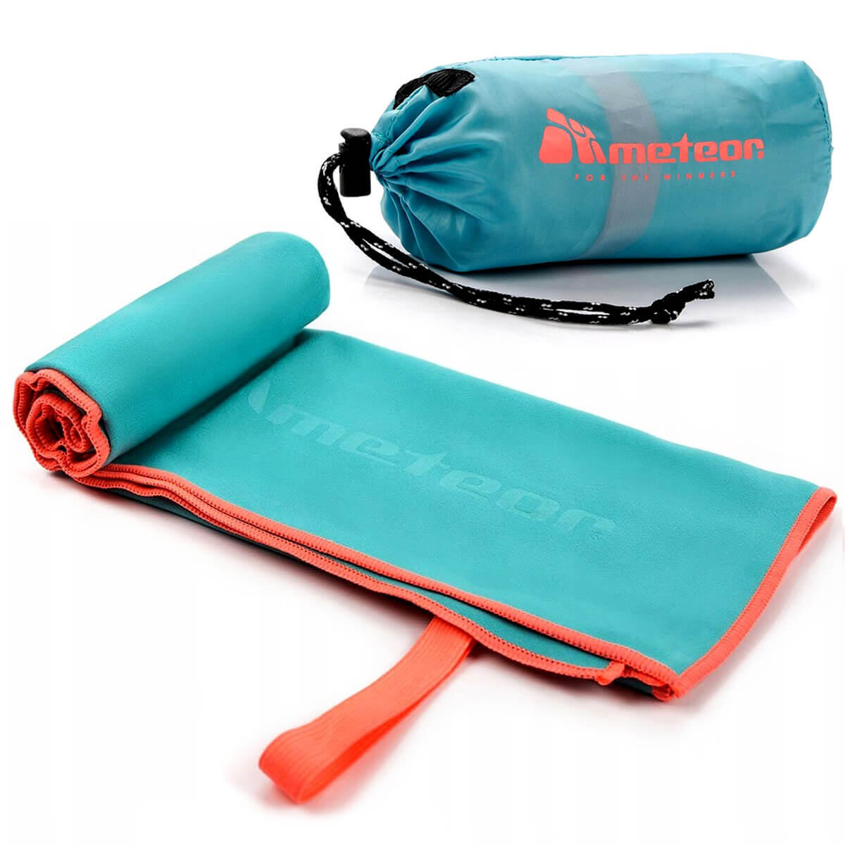 Meteor Ręcznik sportowy szybkoschnący Meteor L 80x130 cm turkusowy 31560