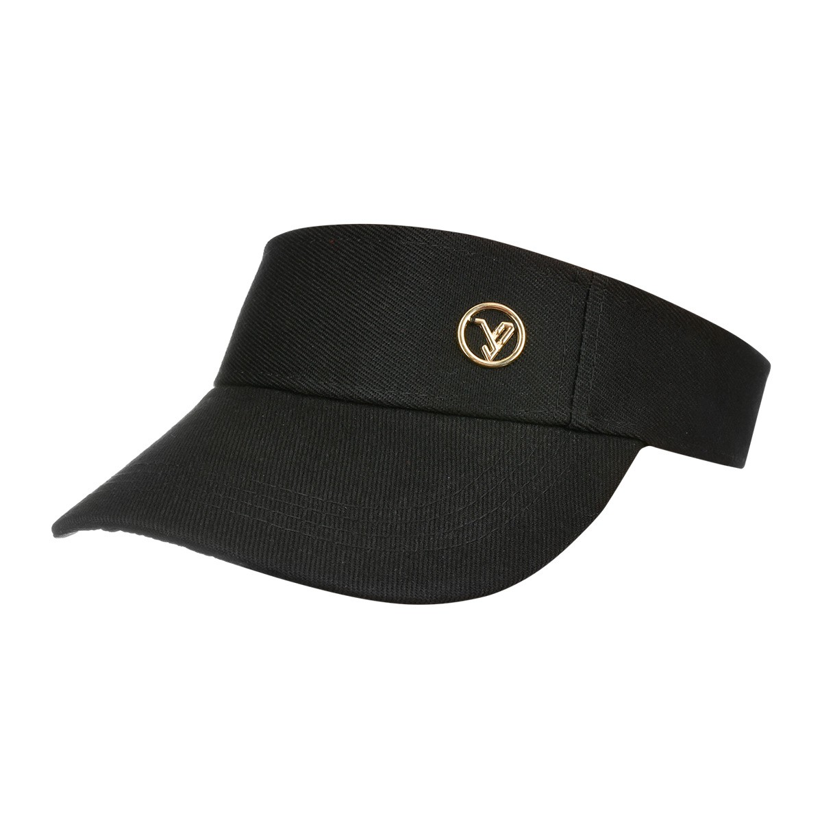 Czarny Daszek na głowę przeciwsłoneczny czapka na lato sportowa regulowany czarny