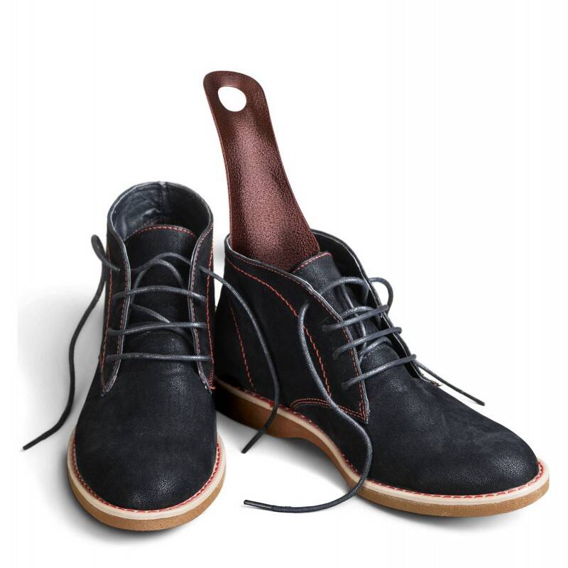 Mała brązowa łyżka do butów 12 cm   w-10-12