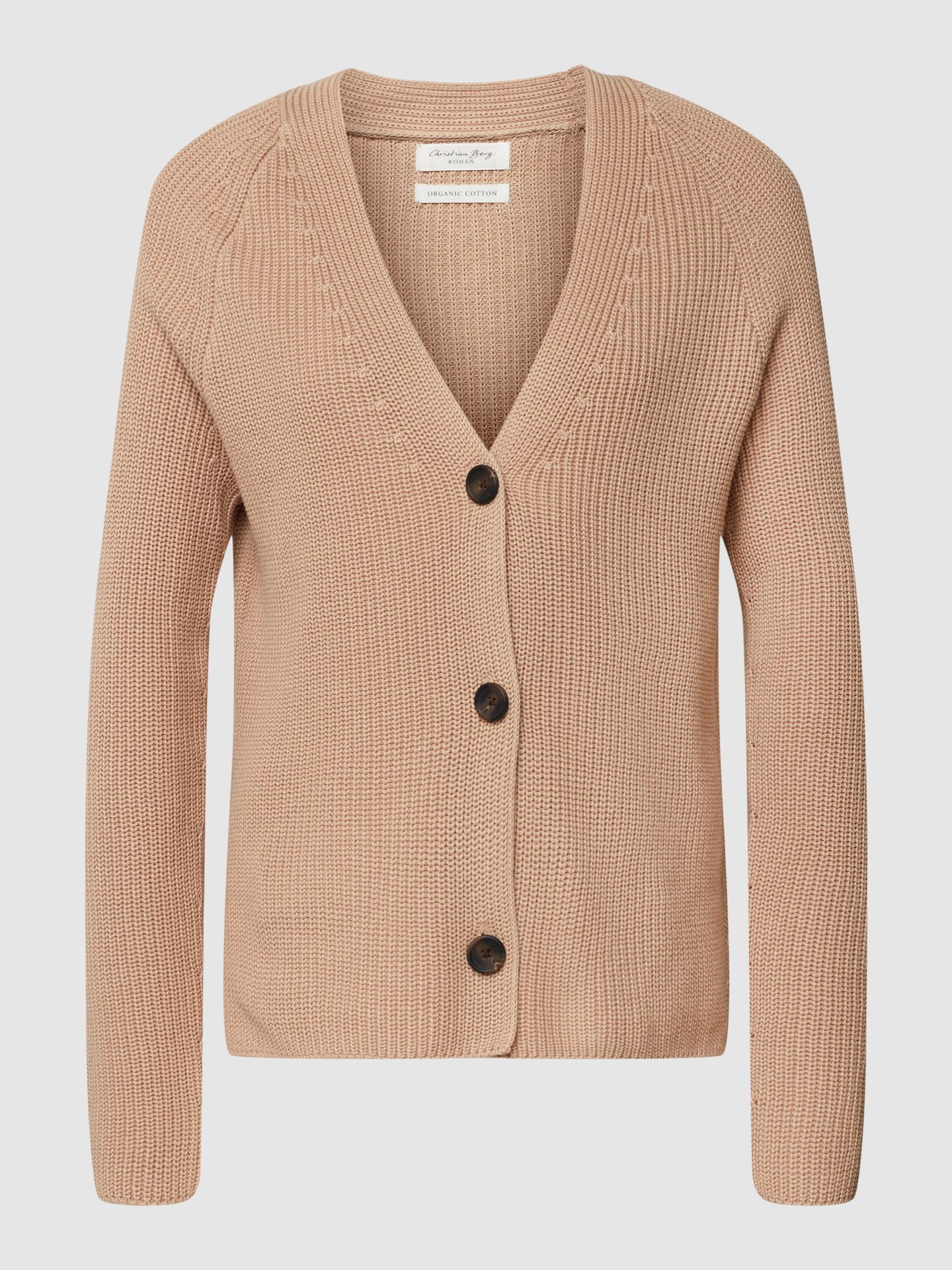 Kurtka z dzianiny z dekoltem w serek