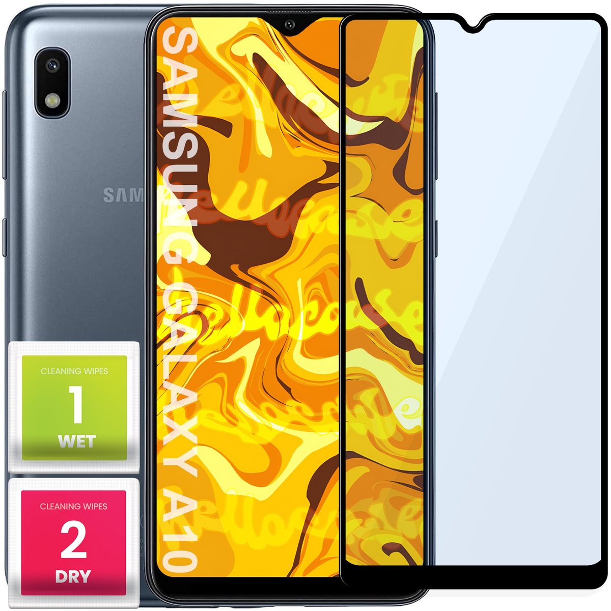 Szkło Hartowane Do Samsung Galaxy A10 Pełne Na Cały Ekran Szkiełko Ochronne