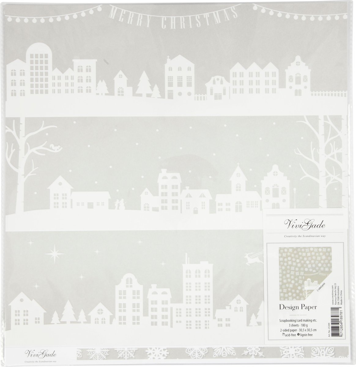 Papier Ozdobny Christmas 30,5X30,5Cm 180G 3 Arkusze Edycja Limitowana
