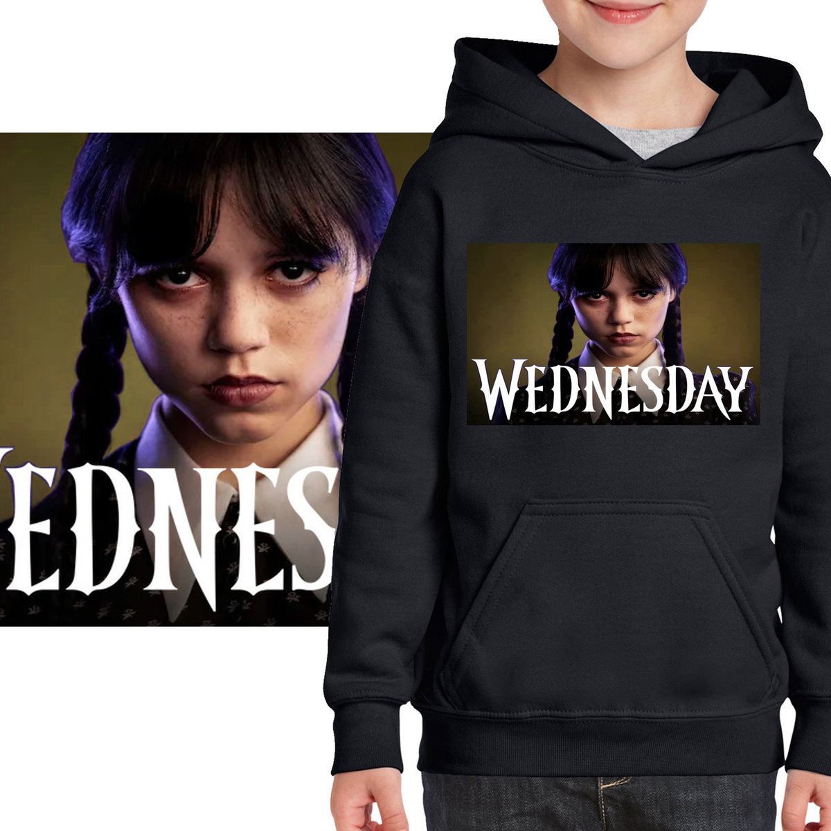 3171 WEDNESDAY ADDAMS BLUZA DZIECIĘCA ORTEGA 104