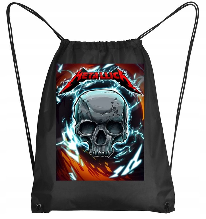 3075 Plecak Worek Szkolny Metallica Metal Prezent