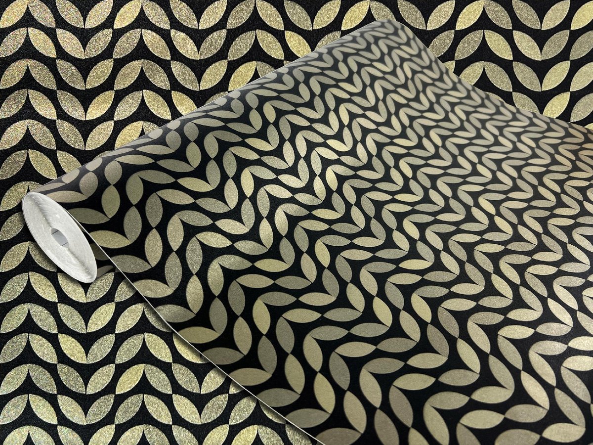 Dekoracyjna Okleina Meblowa Złoty Wzór Na Meble Komodę Regał Szafkę 45x490