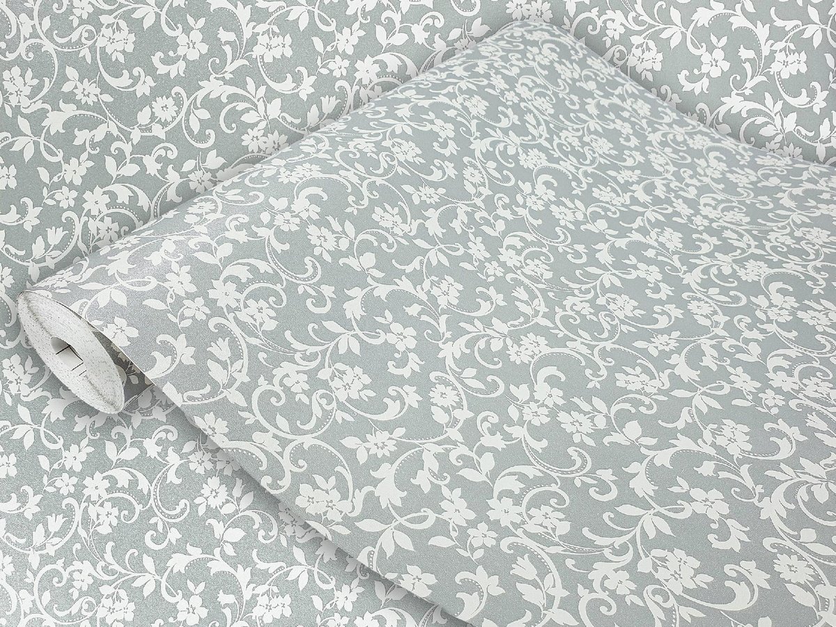 Dekoracyjna Okleina Meblowa Szary Ornament Na Regał Komodę Meble 45x740