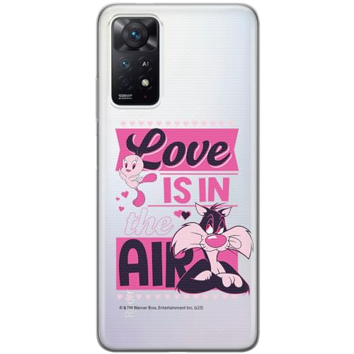 ERT GROUP etui na telefon Xiaomi REDMI NOTE 11 PRO 5G/ 11 PRO 4G, case oryginalny i oficjalnie licencjonowany przez Looney Tunes, wzór Sylvester & Tweety 007, plecki z TPU częściowo przeźroczyste