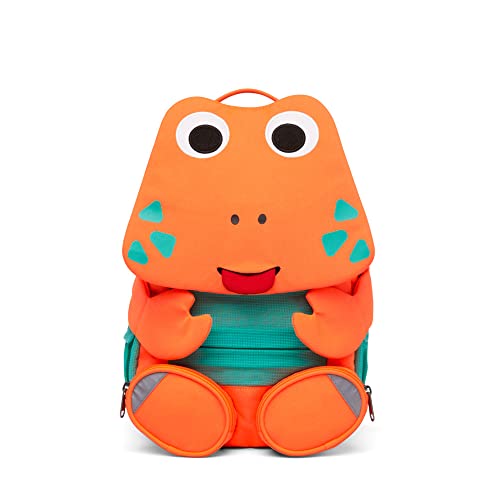 Affenzahn Plecak przedszkolny dla dzieci w wieku 3-5 lat, funkcjonalny, pojemność 8 l, Krab - pomarańczowy, jeden rozmiar