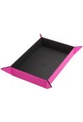 Gamegenic: Magnetic Dice Tray - Rectangular - Black/Pink