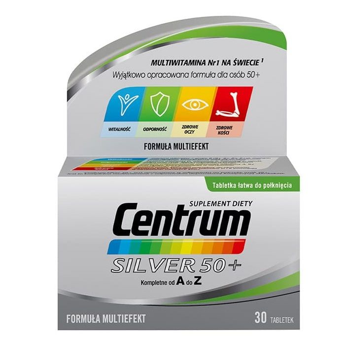 CENTRUM Silver 50+ witaminy suplement diety 30 tabletek