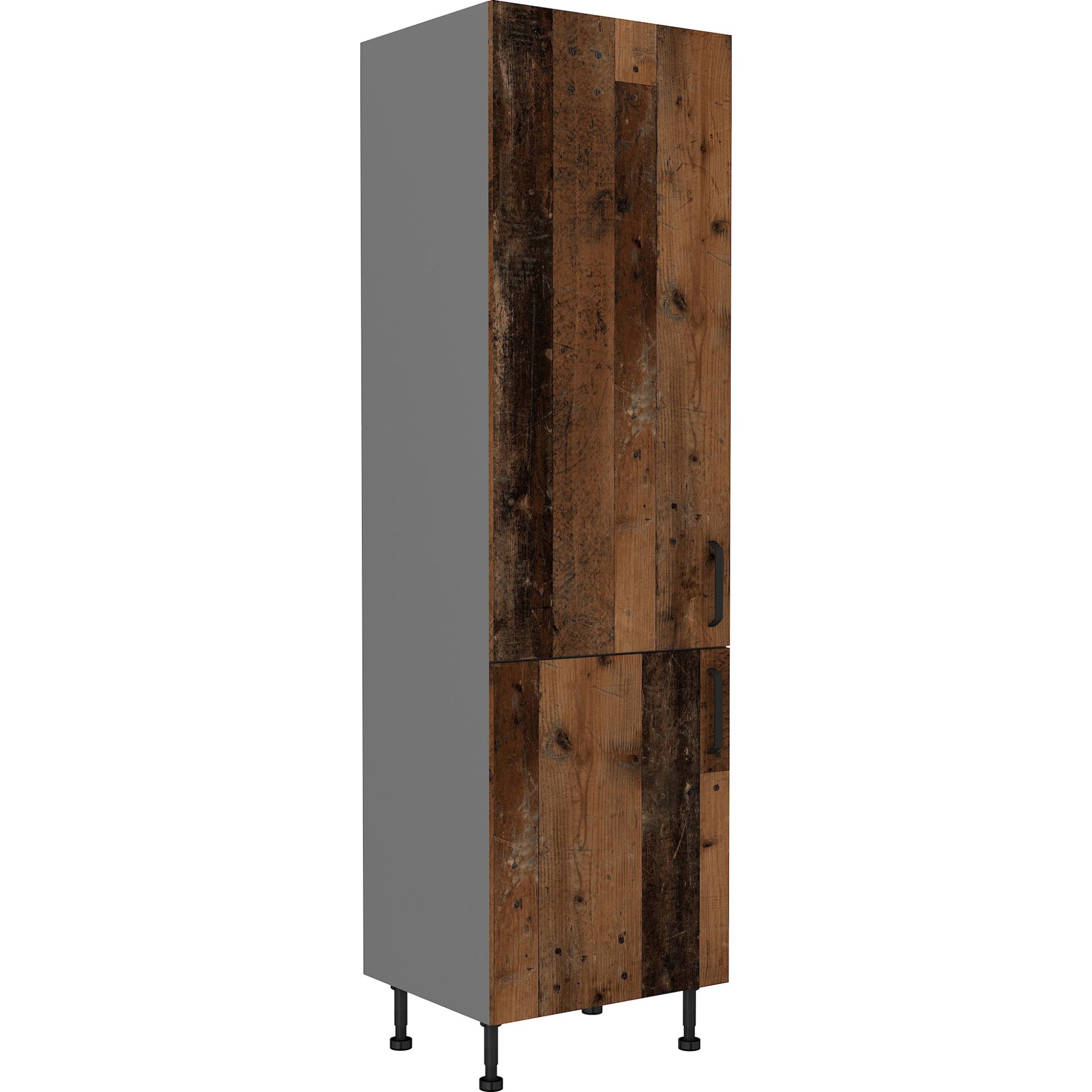 Szafka Dolna Wysoka Słupek 60 DK-210 2F Old Style Stolarz Lempert Old Style Wood, Antracyt