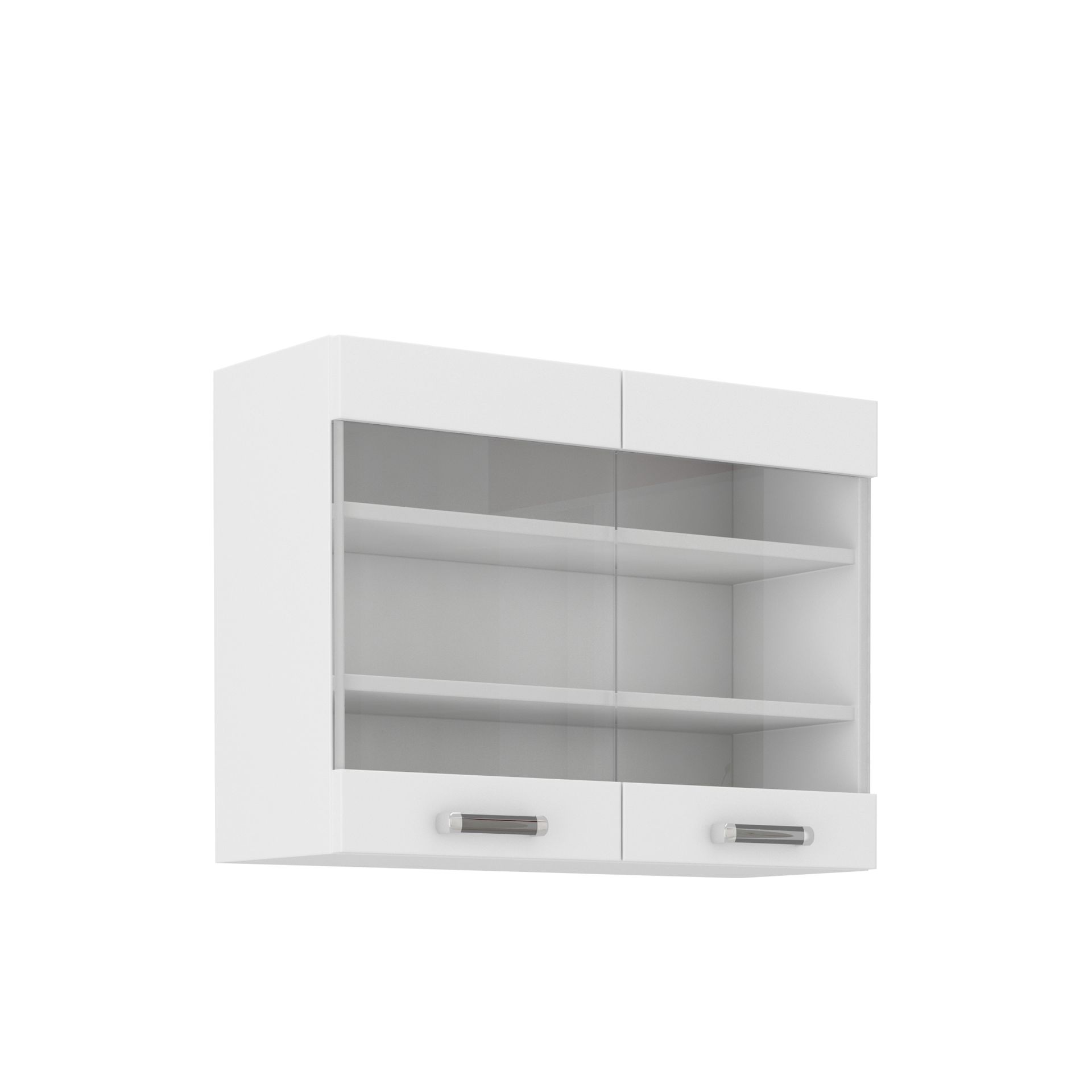 Szafka Górna Wisząca z Witryną 80 GS-60 2F Omega Stolarz Lempert Biały