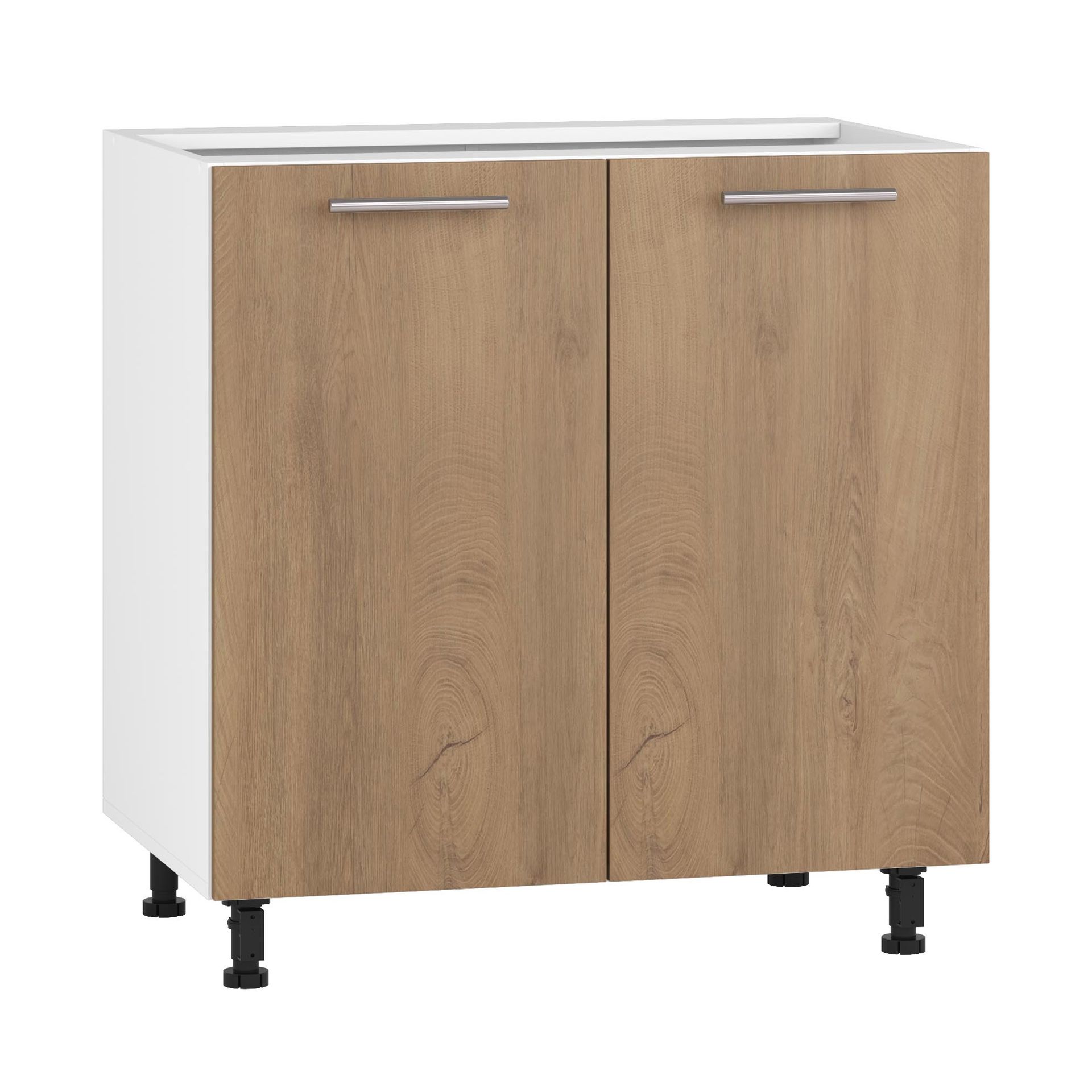 Szafka Dolna Stojąca 2 Drzwi D-80/82 Biały / Dąb Miodowy Vento Halmar Dąb Miodowy, Biały