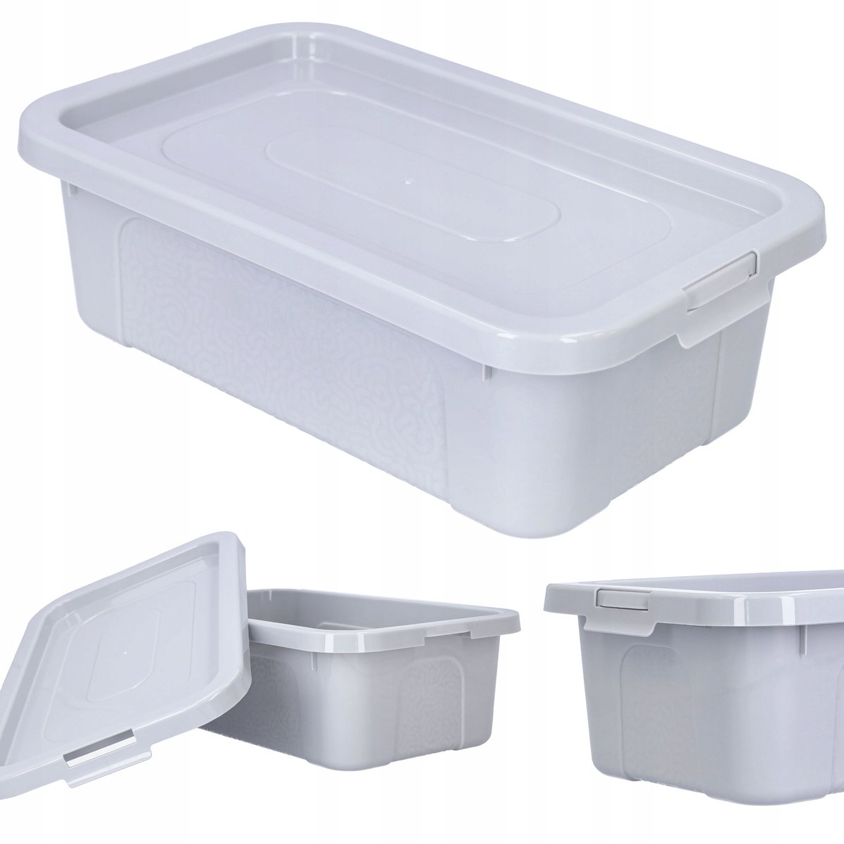 Organizer pojemnik plastikowy pokrywa pudełko 4,5l 33x20x10 cm