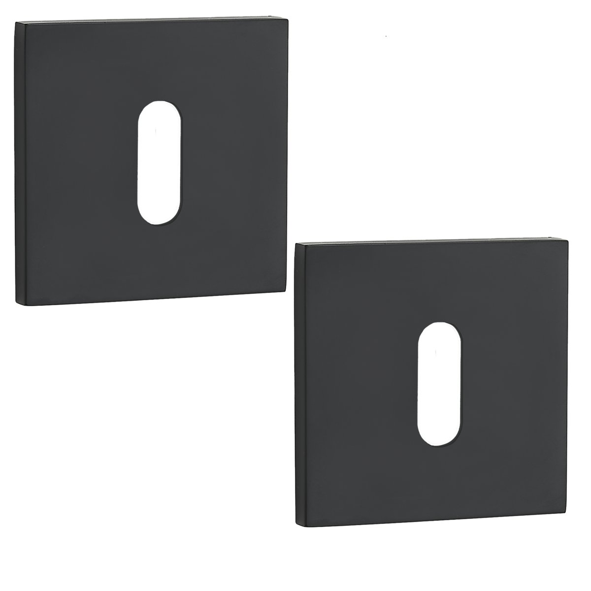 Rozety Kwadratowe Klucz Szyldy Do Klamki Wewnętrznej Czarne
