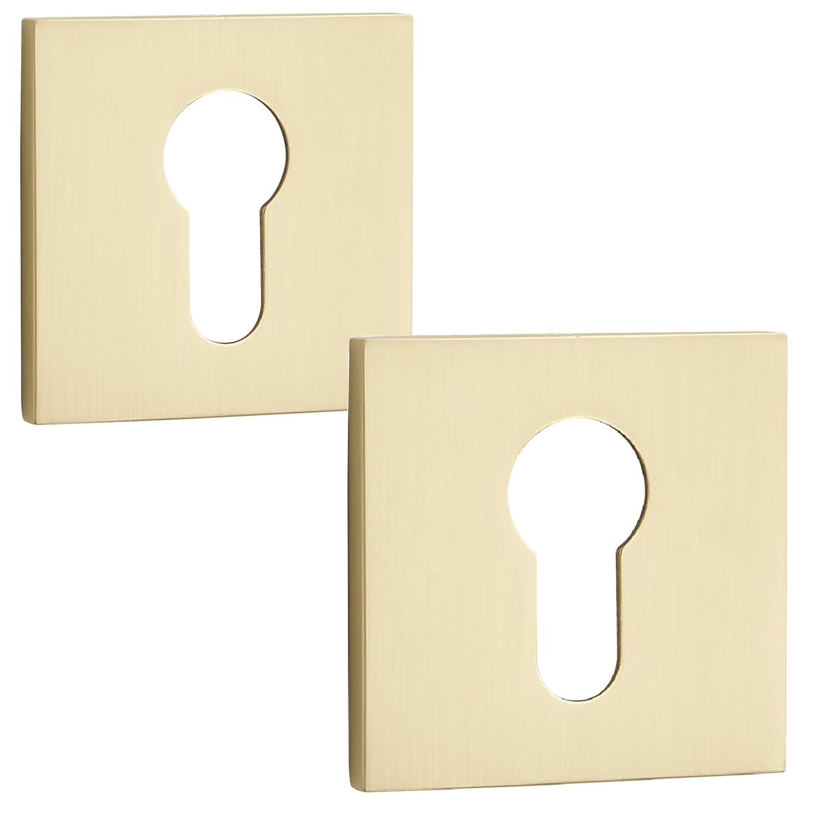 Rozeta Kwadratowa Wkładka Szyld Do Klamki Wewnętrznej Złota
