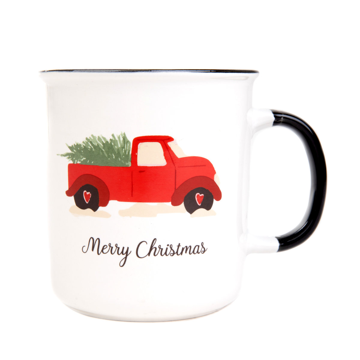 Kubek RINGI z czerwonym autkiem duży 0,65 l HOMLA